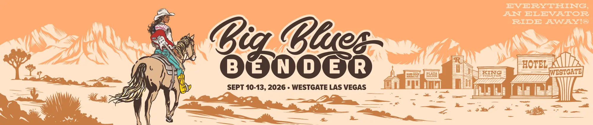 Big Blues Bender planning around the Westgate Las Vegas resort format